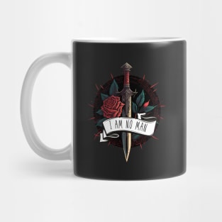 I Am No Man - Rose and Sword - Fantasy Mug